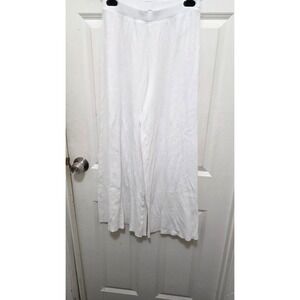 Intimately Free People White Textured Wide-Leg Women's Pants Lightweight Size s/